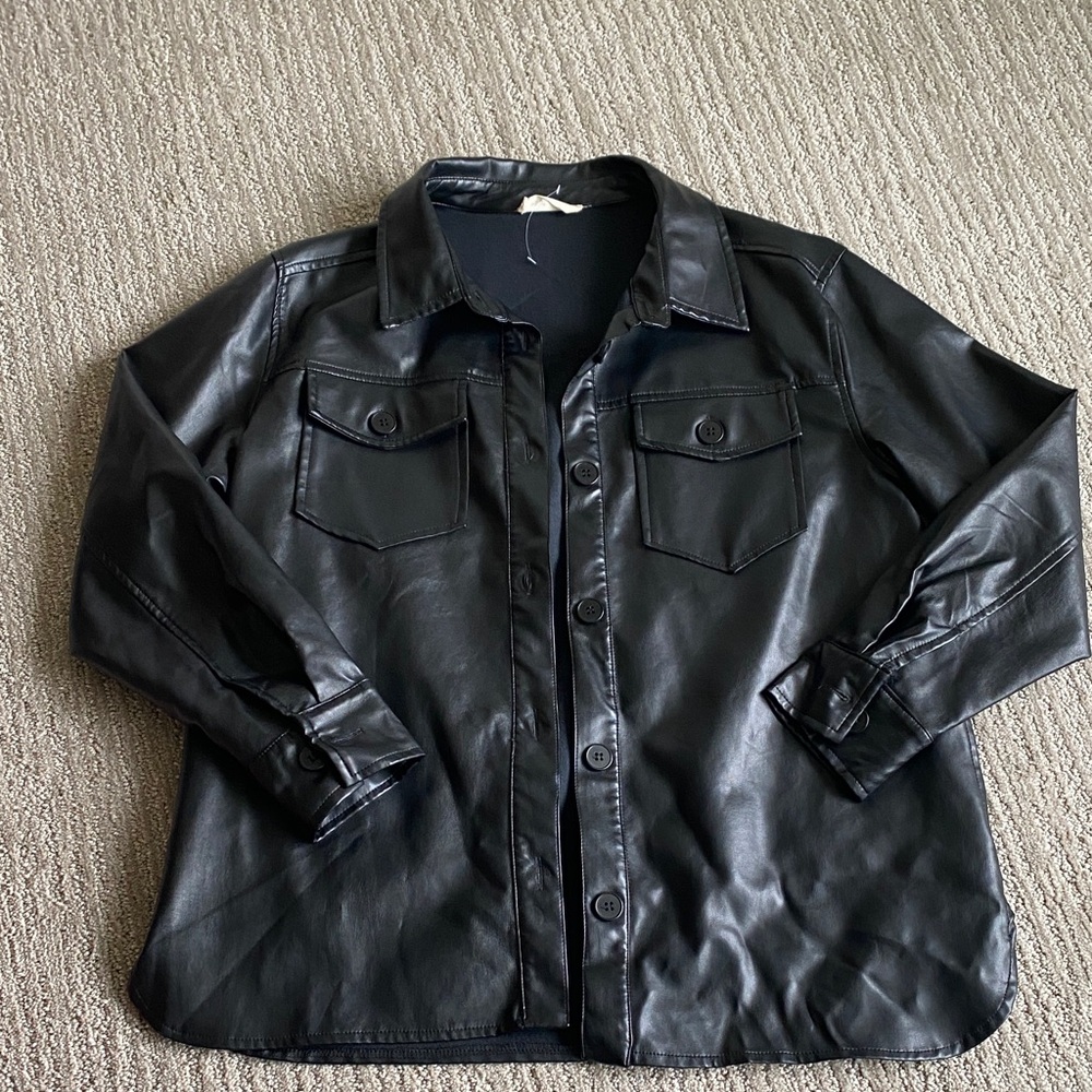 Altar’d State Faux Leather Jacket Size S
